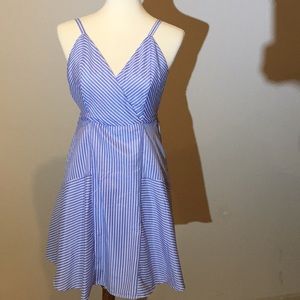 MADEWELL Striped Dress Retro Adjustable Straps